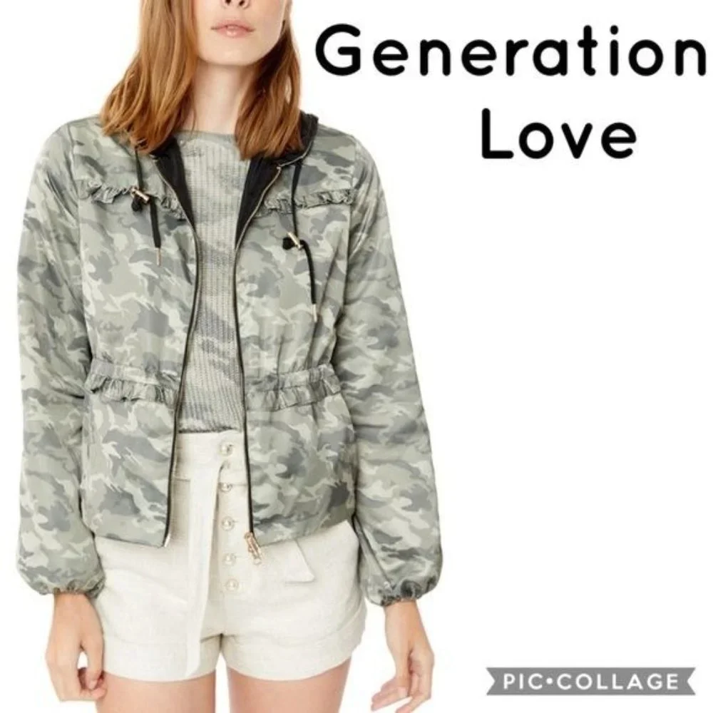 NWOT Generation Love Barron Camo Jacket Size Medium - Picture 13 of 13